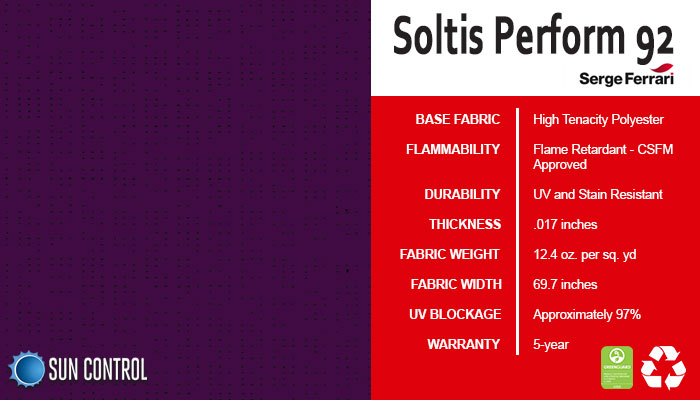 Soltis Perform 92 Plum